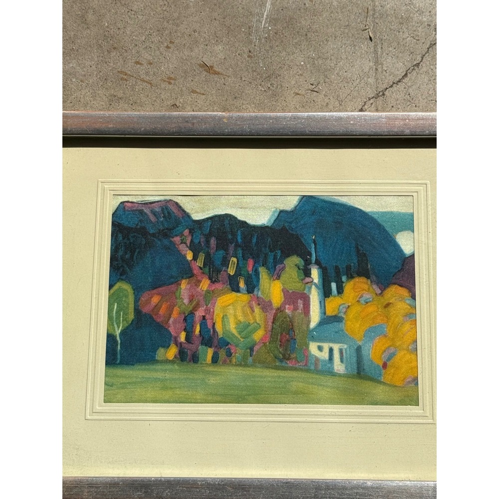 Kandinsky The Church of Murnau Framed Art Print Expressionist Landscape Vintage - Picture 2 of 8